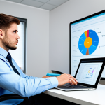 A focused young adult, fully clothed in a modest business casual outfit, sitting at a clean, well-lit desk. They are attentively reviewing cybersecurity information on a laptop screen, with a serious and concentrated expression, showing deep understanding. The background features a modern, minimalist office space with soft ambient lighting, clean lines, and subtle tech elements like a network diagram on a whiteboard. Professional photography, high resolution, detailed, realistic, perfect anatomy, correct proportions, natural pose, well-formed hands, proper finger count, natural body proportions, safe for work, appropriate content, fully clothed, professional, family-friendly.